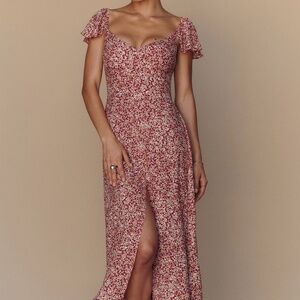 Reformation Baxley Dress Size 10 La Vie En Rose